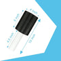 Black Hand Shrink Wrap Stretch Film 3 Rolls 5"x1000 80 Gauge with handle