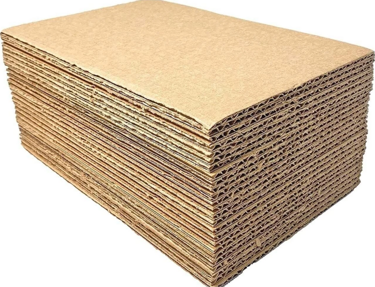 12.25" x 12.25" Corrugated Cardboard Pads | 32 ECT | 200-Pack 1
