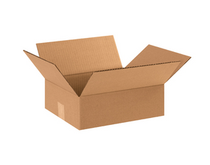 12 x 10 x 4" Flat Corrugated Boxes
