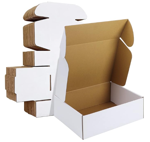 12x9x4 White Literature Box flat shipping box 20 pack