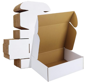 12x9x4 White Literature Box flat shipping box 20 pack