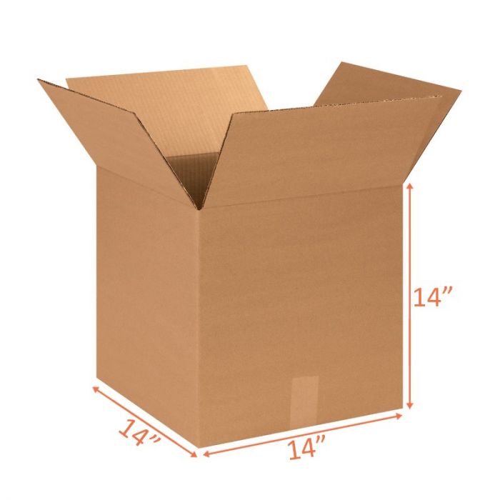 14x14x14 Size Shipping and Packing Box - Cardboard -