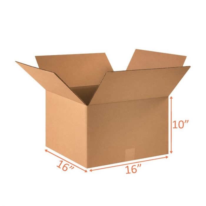 16x16x10 Shipping and Packing Box - Cardboard -