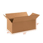 25 Pack 16x8x8 Size Shipping and Packing Box - Cardboard