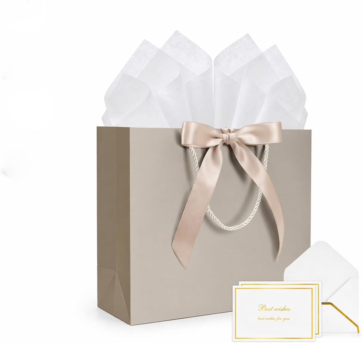 JP Jpack Large Gift Bags with Handles 12.6x9.8x4.3
