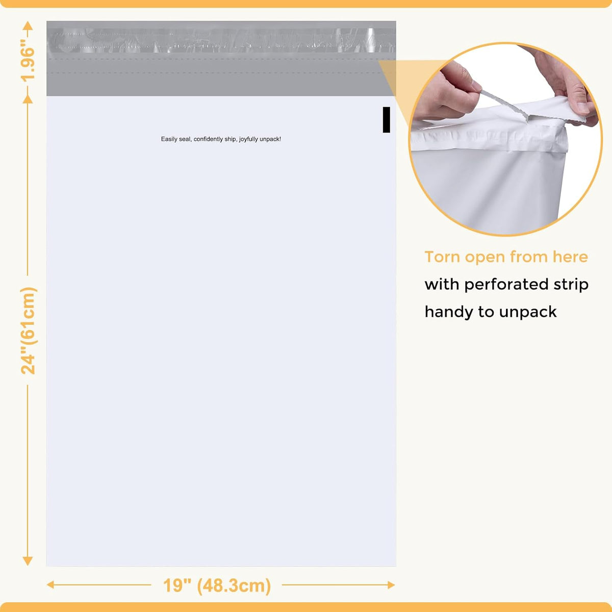 JP Jpack 19x24 Tear Strip Poly Mailers