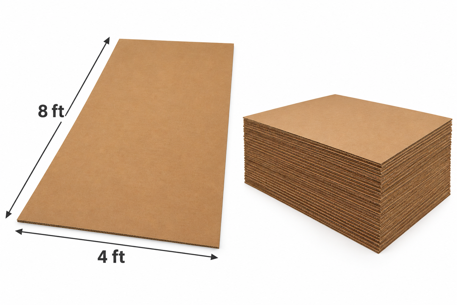 Cardboard sheets-50 pack- 8x4