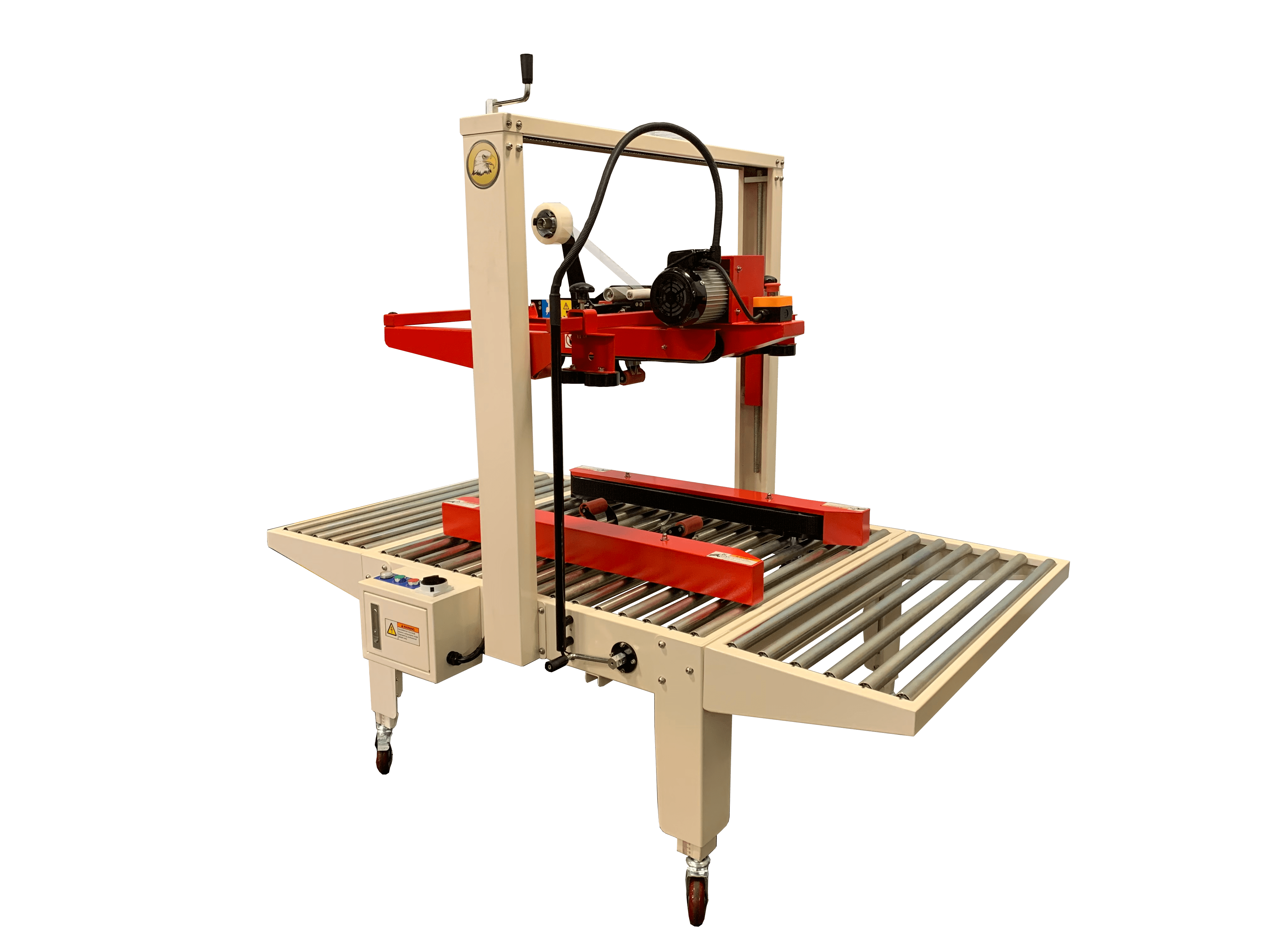 Eagle T200L Carton Sealer for Large Cartons - Side & Top Belt Drive