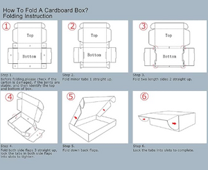 12x9x4 White Literature Box flat shipping box how to