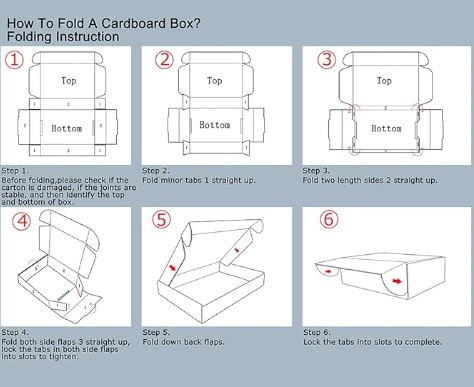 12x9x4 White Literature Box flat shipping box how to