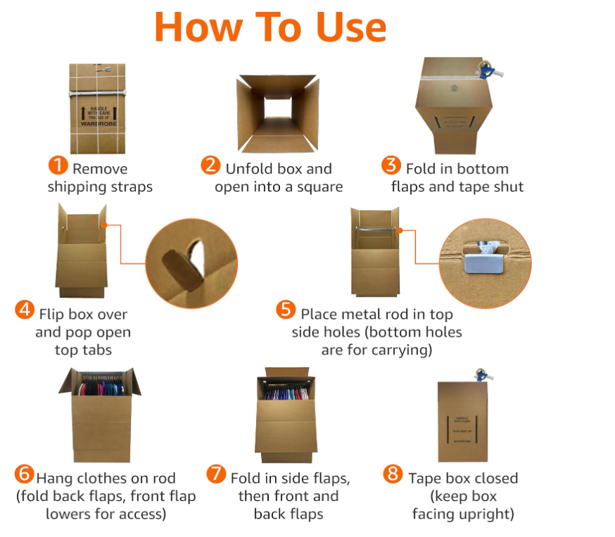 How to use wardrobe box