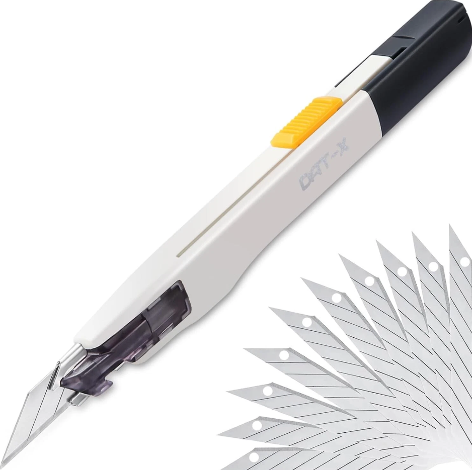 Utility Knife, Box Cutter, High Precision Blade for Arts Crafts Hobby +10 Blades